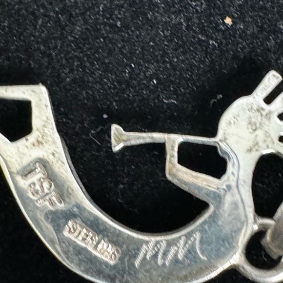 VTG Kokopelli Native American Pendant Sterling Multi Stone Inlay TSF MM - Picture 7 of 10